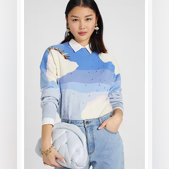 Kate Spade Shade Quilted Pearlized 3D Cloud Clutch Crossbody - Picture 10 of 10